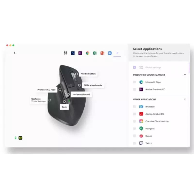 Pele Logitech MX Master 3S RF Bezvadu + Bluetooth