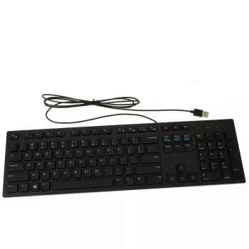 Dell USB 104 taustiņu RKR0N tastatūra ar multivides taustiņiem, vadu USB savienojums