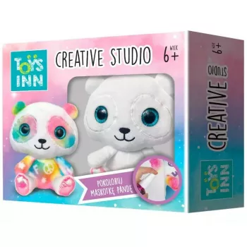 Stnux Creative Studio krāsojamais komplekts — panda plīša rotaļlieta krāsošanai, amatniecības komplekts STN7878
