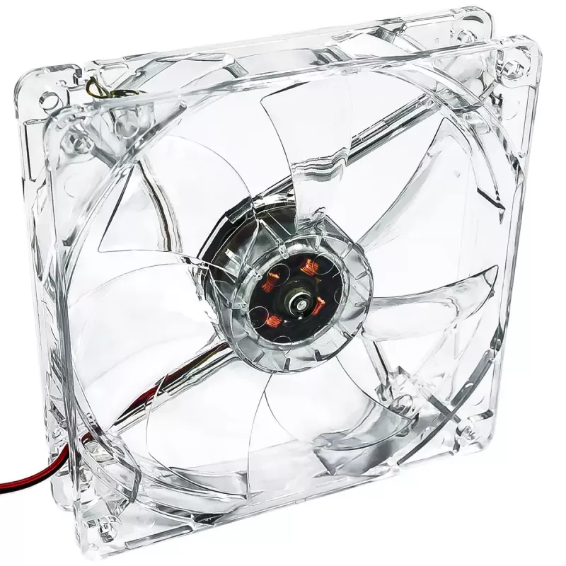 Akyga AW-12A-BG 120 mm korpusa ventilators, 4 zaļas LED, Molex