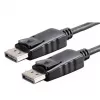 Akyga AK-AV-10 DisplayPort kabelis, spraudnis–spraudnis, zeltīti spraudņi, 1,8 m, melns