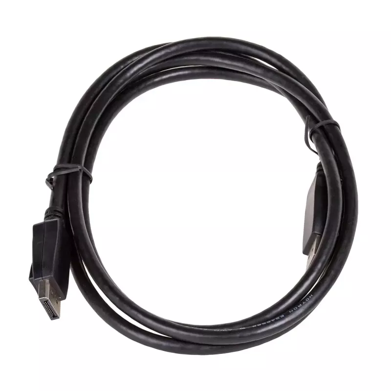 Akyga AK-AV-10 DisplayPort kabelis, spraudnis–spraudnis, zeltīti spraudņi, 1,8 m, melns