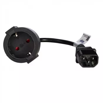 Akyga AK-PC-10A strāvas adaptera kabelis IEC C14 – Schuko ligzda (CEE 7/3), 10 A, 0,15 m, melns