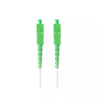 Optiskās šķiedras kabelis LANBERG FO-SASA-SS21-0100-WH 10 m, G.657.A2, SC–SC, 125 µm, balts