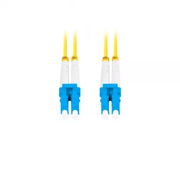 Optiskās šķiedras savienotājvads LANBERG FO-LULU-SD11-0050-YE 5 m, G.657.A1, LC–LC, dzeltens