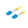Optiskās šķiedras savienotājvads LANBERG FO-LULU-SD11-0050-YE 5 m, G.657.A1, LC–LC, dzeltens