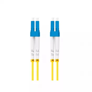 Optiskās šķiedras savienotājvads LANBERG FO-LULU-SD11-0050-YE 5 m, G.657.A1, LC–LC, dzeltens