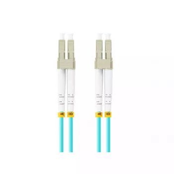 Optiskās šķiedras kabelis LANBERG FO-LULU-MD31-0050-TQ, OM3, LC–LC, 5 m, Aqua