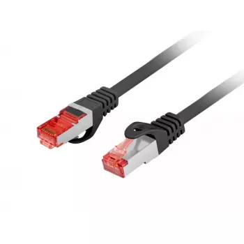 Tīkla kabelis Lanberg PCF6-10CU-0025-BK RJ-45 Cat6 0.25 m Melns