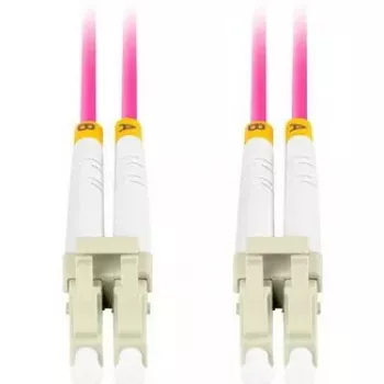 Optiskās šķiedras kabelis LANBERG FO-LULU-MD41-0150-VT 15 m OM4 LC/UPC - LC/UPC pilns duplekss