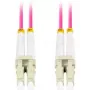 Optiskās šķiedras kabelis LANBERG FO-LULU-MD41-0150-VT 15 m OM4 LC/UPC - LC/UPC pilns duplekss