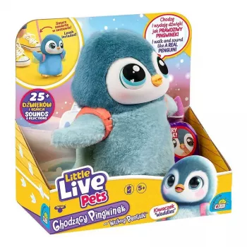 Interaktīvā rotaļlieta Cobi Little Live Pets Staigājošais pingvīns Kiwaczek MO-26535, ar baterijām darbināms mājdzīvnieks