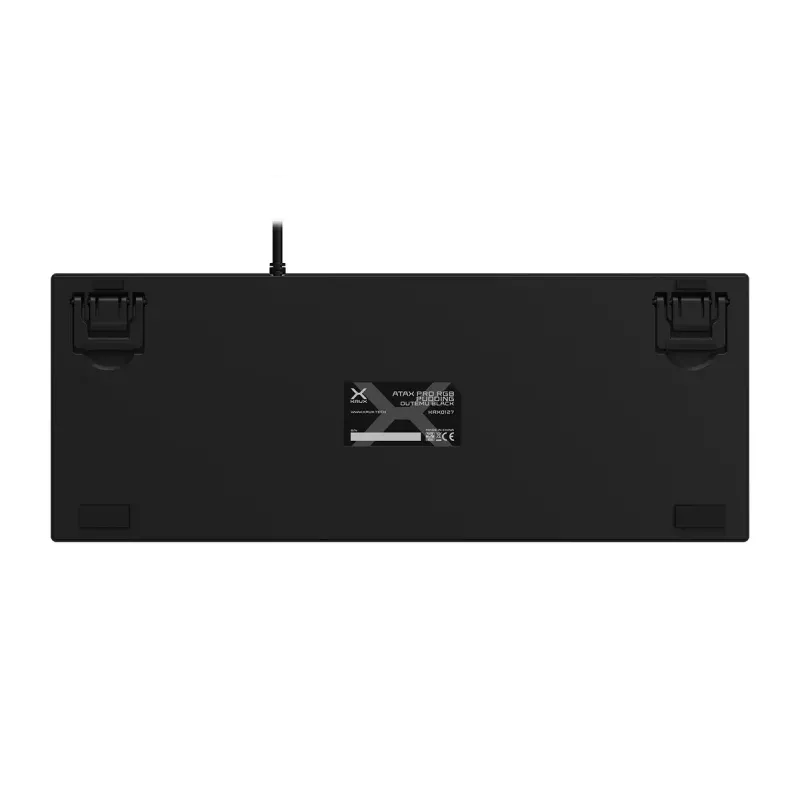 KRUX Atax PRO RGB mehāniskā tastatūra spēlēm USB QWERTY angļu melna bezciparu bloka