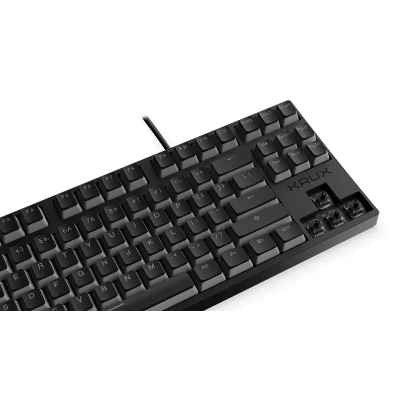 KRUX Atax PRO RGB mehāniskā tastatūra spēlēm USB QWERTY angļu melna bezciparu bloka