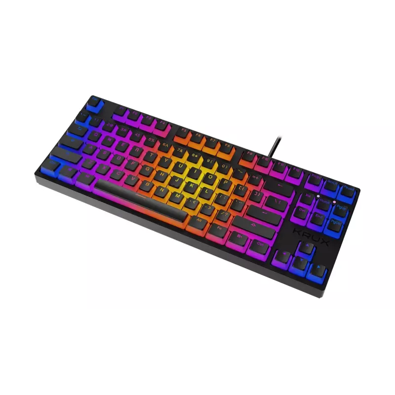 KRUX Atax PRO RGB mehāniskā tastatūra spēlēm USB QWERTY angļu melna bezciparu bloka