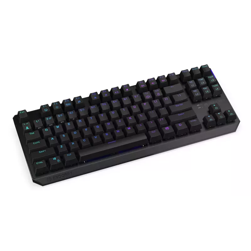 Tastatūra ENDORFY Thock TKL Wireless Black mehāniska RGB LED 87 taustiņi