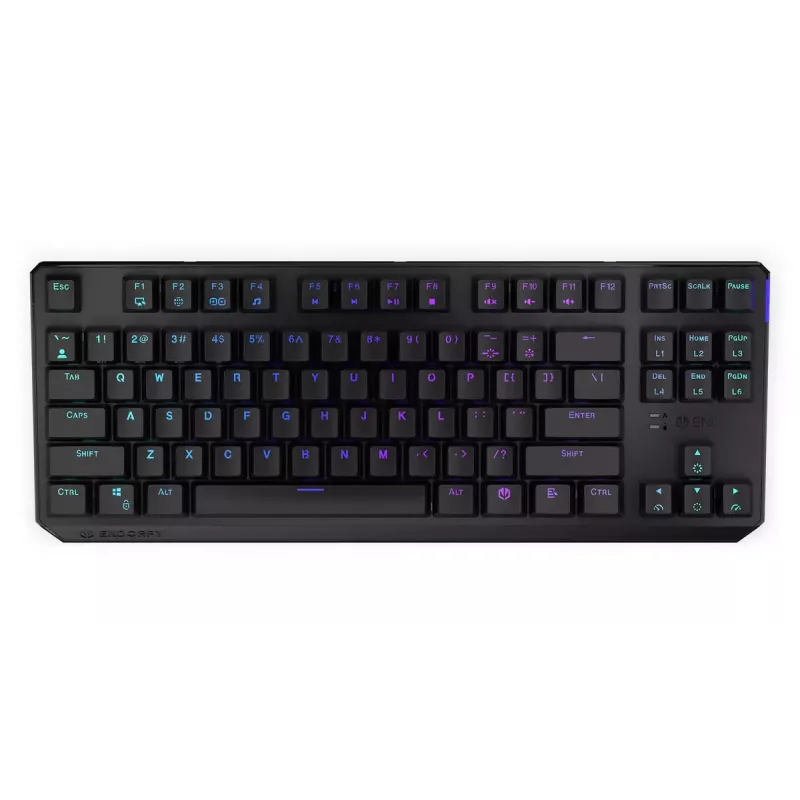 Tastatūra ENDORFY Thock TKL Wireless Black mehāniska RGB LED 87 taustiņi