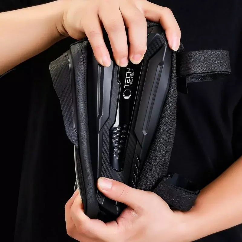 Stūres telefona turētājs Tech-Protect V2 L melns