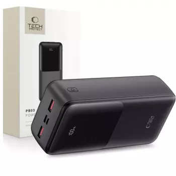 Portatīvā barošanas banka TECH-PROTECT PB03 30000mAh