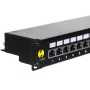 Patch panel NETRACK 104-03 19 inch 24 portu RJ45 tīkla kabeļu pieslēgšanai