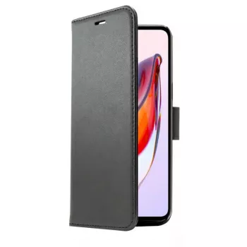 Maciņa maciņš SCREENOR iPhone 15, 6,1 collu (15,5 cm), Melns, 3 karšu kabatas, eko āda+TPU