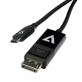 Pārejas kabelis USB Type-C 3.2 Gen 1 uz DisplayPort 2m Melns V7 V7UCDP-2M
