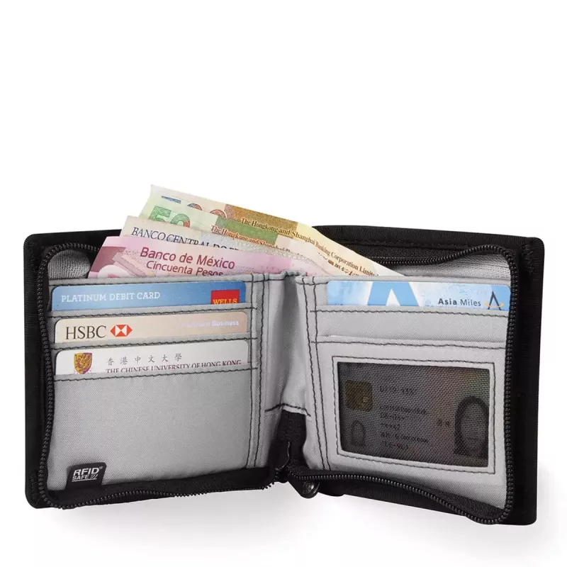 Pacsafe RFIDsafe Z100 divpusējs maks ar RFID aizsardzību
