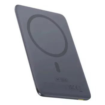 Pārnēsājams akumulators Baseus PicoGo Ultra-Slim 5000 mAh, 20 W izeja, bezvadu uzlāde, USB-C, pelēks