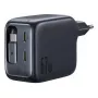 Lādētājs Baseus EnerCore CJ11 Fast Charger 3C 67W — 3× USB-C, iebūvēts kabelis, melns