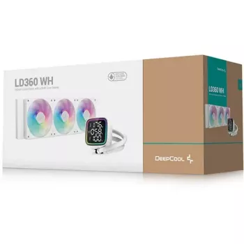 CPU šķidruma dzesētājs DeepCool LD360 White ar 360mm radiatoru