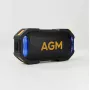 Ballīšu skaļrunis Beafon AGM Mag Rock — bezvadu 8 W, akumulators 1800 mAh, līdz 10 h, melns/oranžs, pogu skaļuma regulēšana