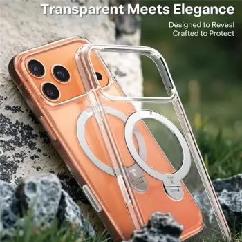 Telefona maciņš Torras Ostand Spin Series iPhone 17 Pro Max Caurspīdīgs – aizsargmaciņš