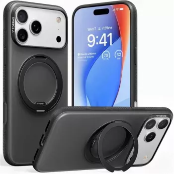 Torras Protective Fitness Series maciņš iPhone 17 Pro Max melns X00FX2432