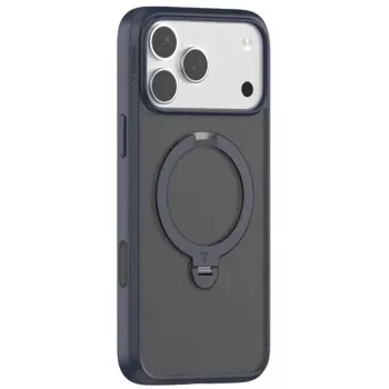 Telefona maciņš Torras Ostand Spin Series iPhone 17 Pro, tumši zils