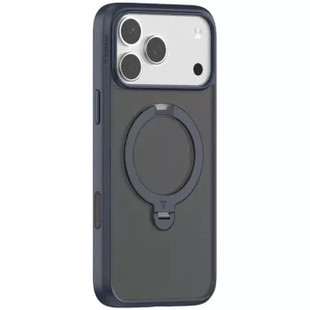 Telefona maciņš Torras Ostand Spin Series iPhone 17 Pro Max, tumši zils