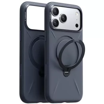 Torras Spin Softune Series telefona maciņš iPhone 17 Pro, tumši zils, mīksts aizsargpārvalks