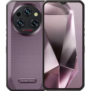Viedtālrunis OukiTel WP35 — 8GB RAM, 256GB atmiņa, 11000mAh akumulators, Purpura