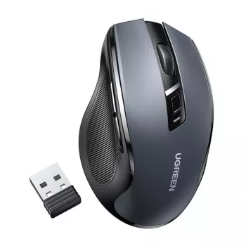Pele Ugreen MU006 Bezvadu USB 2.4GHz 4000 DPI Melna