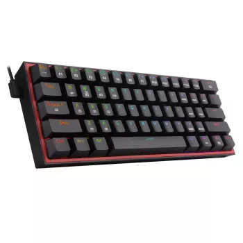Tastatūra REDRAGON FIZZ PRO K616-RGB B Gaming USB RF Wireless Bluetooth QWERTY Melna Sarkana