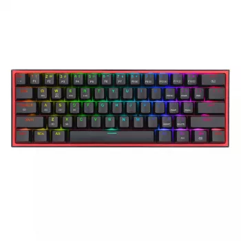 Tastatūra REDRAGON FIZZ PRO K616-RGB B Gaming USB RF Wireless Bluetooth QWERTY Melna Sarkana
