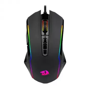 Gaming pele REDRAGON M910-K Ranger — vadu USB Type-C, melna, 0.1304 kg