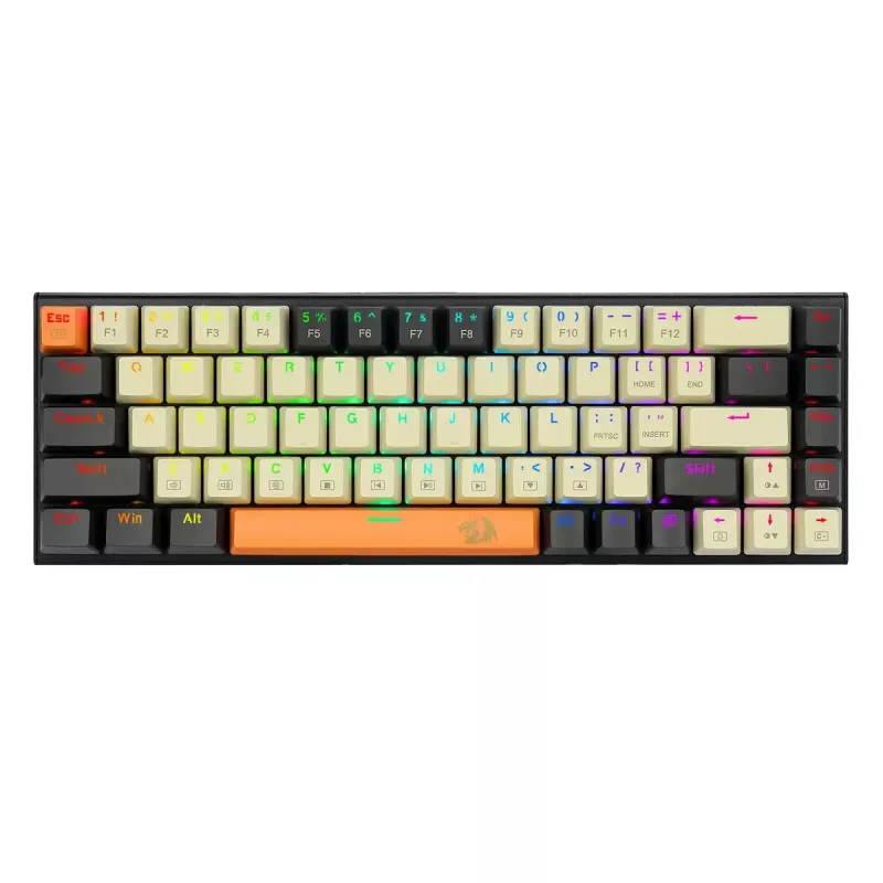 Mehāniskā tastatūra REDRAGON K633CGO-RGB Ryze vadu USB melna balta