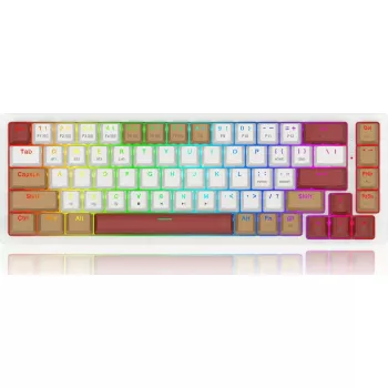 Mehāniskā tastatūra REDRAGON K677WLR-RGB-PRO — bezvadu, RGB fona apgaismojums
