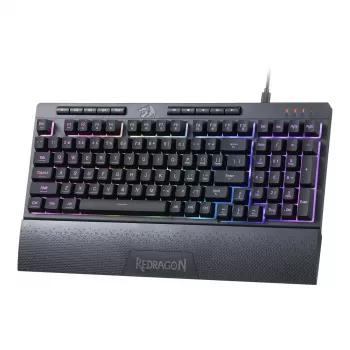 Klaviatūra REDRAGON K515-RGB SHIVA 98 USB Melna Membrānas Vadu