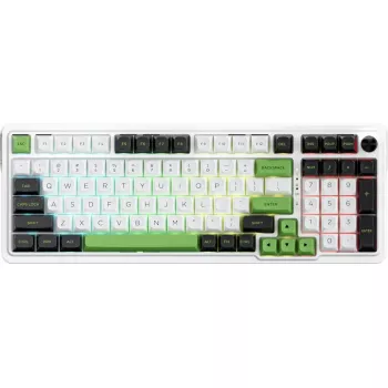 REDRAGON bezvadu tastatūra K686WBG-RGB-MAX ar RGB fona apgaismojumu, kompakts izkārtojums