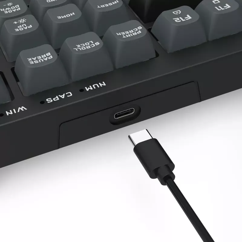 Tastatūra REDRAGON K518-RGB-GB Crux Vadu USB Melna Membrāna