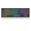 Tastatūra REDRAGON K518-RGB-GB Crux Vadu USB Melna Membrāna