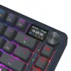 Mehāniskā tastatūra REDRAGON K708-RGB-PRO ar USB, RF bezvadu un Bluetooth, 1,5 m kabelis, melna, 0,76 kg