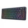 Mehāniskā tastatūra REDRAGON K708-RGB-PRO ar USB, RF bezvadu un Bluetooth, 1,5 m kabelis, melna, 0,76 kg