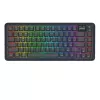 Mehāniskā tastatūra REDRAGON K708-RGB-PRO ar USB, RF bezvadu un Bluetooth, 1,5 m kabelis, melna, 0,76 kg